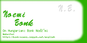 noemi bonk business card